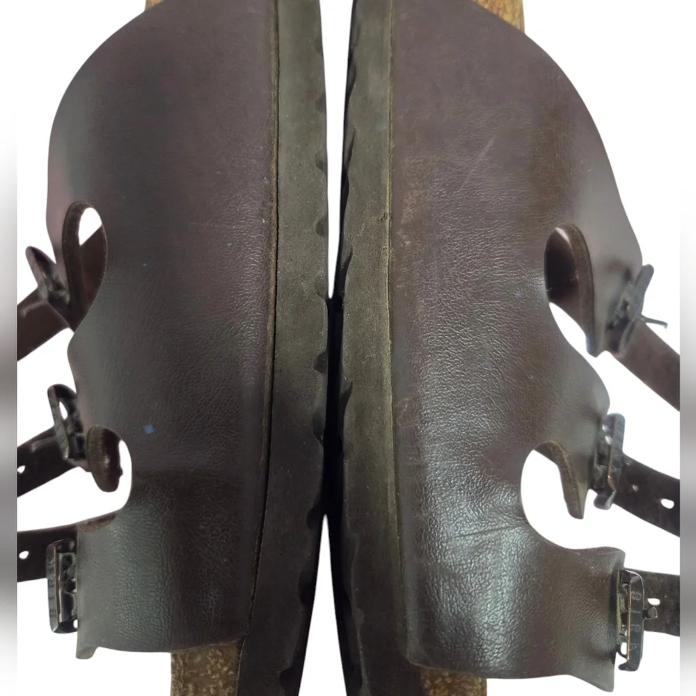 Birkenstock Dark Brown Triple Strap Sandals - Picture 8 of 13